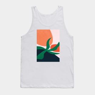 Abstract Modern Plant, Scandinavian Tank Top